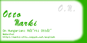 otto marki business card